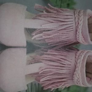 BNIB Joyfolie pink fringe shoes
